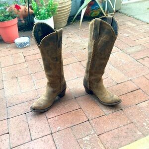 Women's Tan Leather Boots